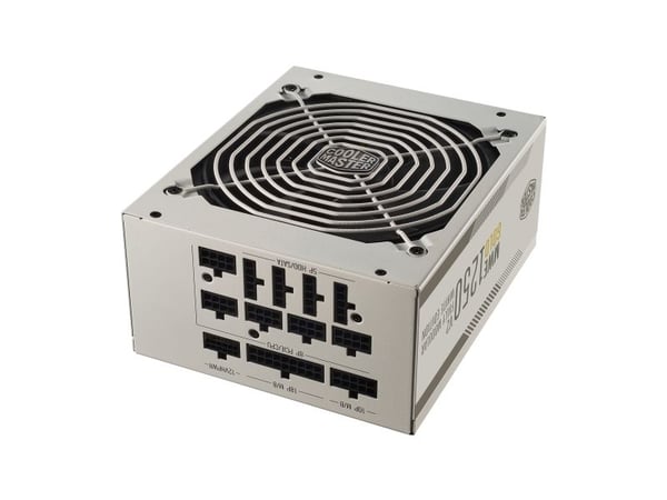 Cooler Master MWE Gold V2 1250 - White Edition - strømforsyning (intern) - ATX12V 3.0/ EPS12V - 80 PLUS Gold - AC 100-240 V - 1250 watt - aktiv PFC...