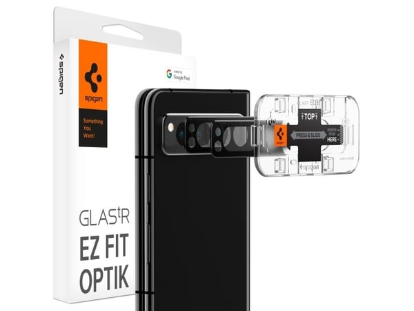 Spigen EZ Fit Optik Pro, Google, Pixel Fold, Naarmuuntumisenkestävä, 2 kpl Spigen EZ Fit Optik Pro, Google, Pixel Fold, Naarmuuntumisenkestävä, 2 kpl