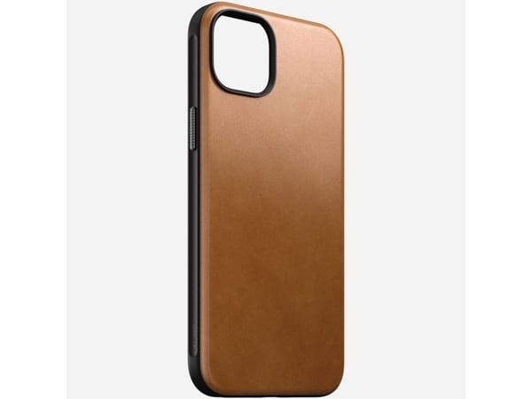 Nomad Modern Leather Case, Etui, Apple, iPhone 15 Plus, 17 cm (6.7"), Tan (gul-brun)
