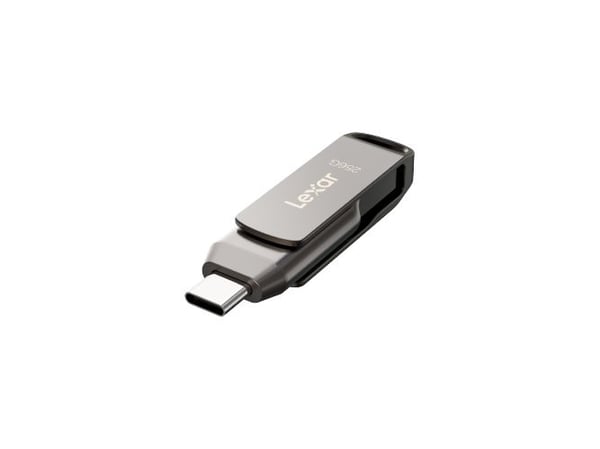 Lexar JumpDrive LJDD400256G-BNQNG, 256 GB, USB Type-C, 3.2 Gen 1 (3.1 Gen 1), 130 MB/s, Erme, Grå