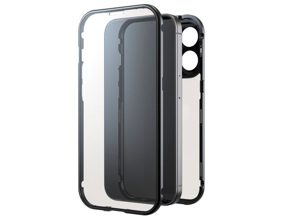 Black Rock 360° Glass Cover Apple iPhone 15 Pro Sort Induktiv opladning, Stødsikker 1310TGC02
