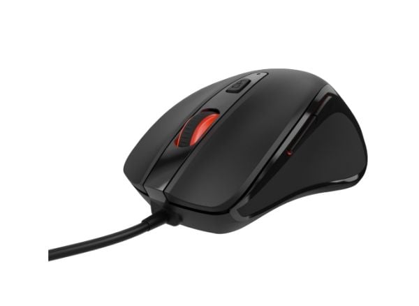 NATEC NMY-2047, högerhand, Optisk, USB Type-A, 4000 DPI, Svart