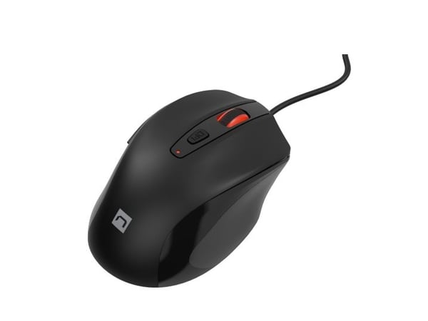 NATEC NMY-2047, høyrehånd, optisk, USB Type-A, 4000 dpi, svart