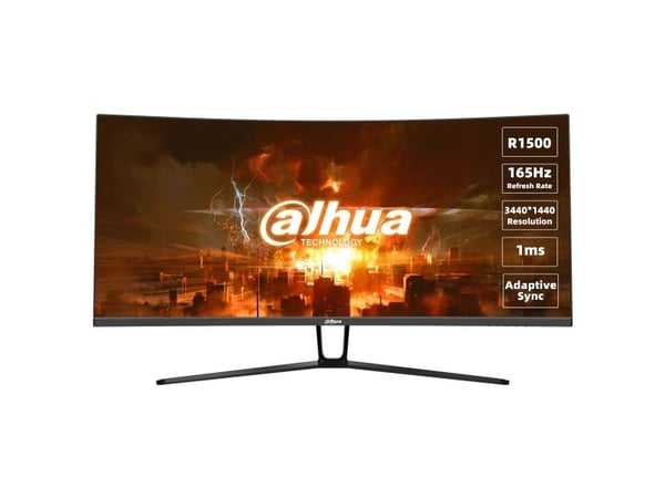 Dahua Technology LM34-E330C, 86,4 cm (34"), 3440 x 1440 pikseliä, UltraWide Quad HD, LCD, 1 ms, musta, Punainen