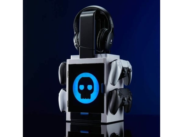 Numskull Games PS5 Inspired Gaming Locker, Spillplateholder, PlayStation 5, Grå, Koblet med ledninger (ikke trådløs), 1 stykker