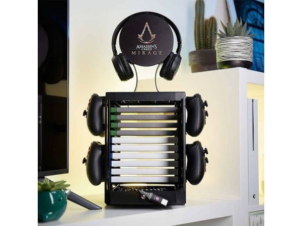 Numskull Games Official Assassin''s Creed - Mirage Gaming Locker, Spillplateholder, Xbox, Sort, Koblet med ledninger (ikke trådløs), 1 stykker