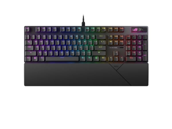 ASUS ROG Strix Scope II NX - Tastatur - 100% - full størrelse - bakgrunnsbelyst - tastekontakt: ROG NX Snow - sort