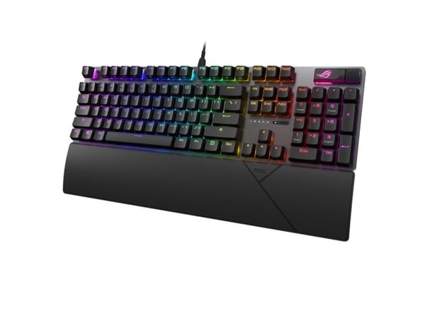 ASUS ROG Strix Scope II NX - Tastatur - 100% - full størrelse - bakgrunnsbelyst - tastekontakt: ROG NX Snow - sort