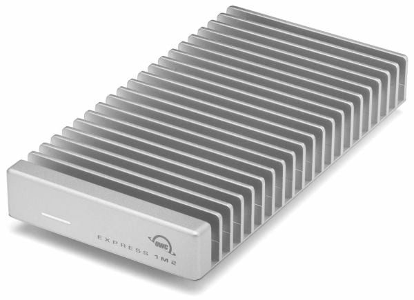 OWC Express 1M2 - SSD - 2 TB - ekstern (bærbar) - USB4 (USB-C kontakt) - sølv