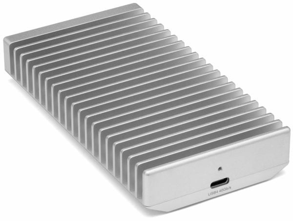 OWC Express 1M2 - SSD - 2 TB - ekstern (bærbar) - USB4 (USB-C kontakt) - sølv
