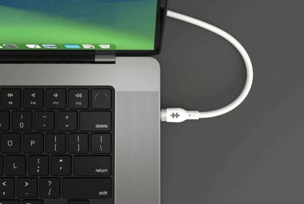 HyperJuice - USB-kabel - USB-C (hann) til USB-C (hann) - USB 2.0 - 2 m - utvidet effektområde (EPR), USB Power Delivery (240 W) - hvit