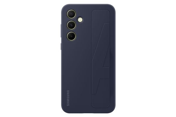 SAMSUNG Case Standing Grip Galaxy A55 Blue Black