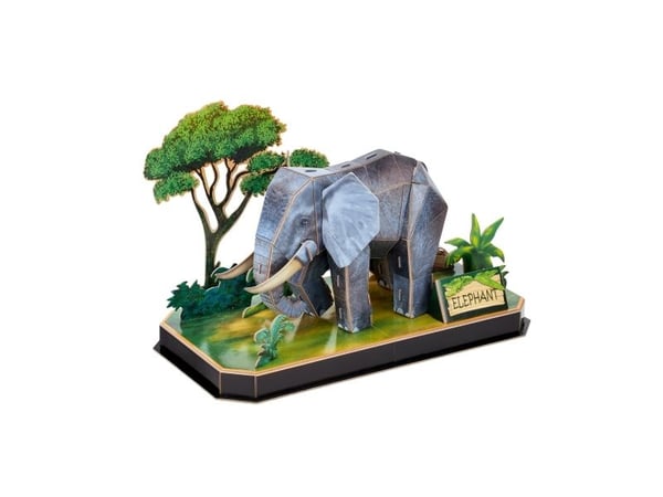 Cubic Fun 3D-puslespill dyr elefant