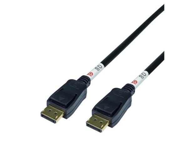 Kbl DisplayPort 2,1 ha-ha 8K Svart 1m