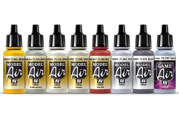 Vallejo 71.612, Assorterte farger, Acryl maling, Væske, 136 ml, 8 stykker