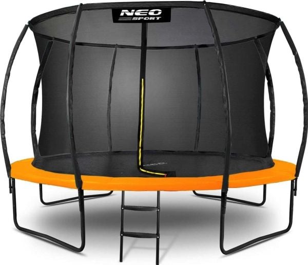 12 fot / 374 cm trampoline med innvendig nett „Neo-Sport“