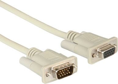 ROLINE 6m VGA, 6 m, VGA (D-Sub), VGA (D-Sub), Hankjønn, Hunkjønn, Grå