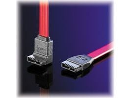 Value SATA 3.0 Gbit/s 0.5 m, 0,5 m, SATA III, Hankjønn/hankjønn, Rød