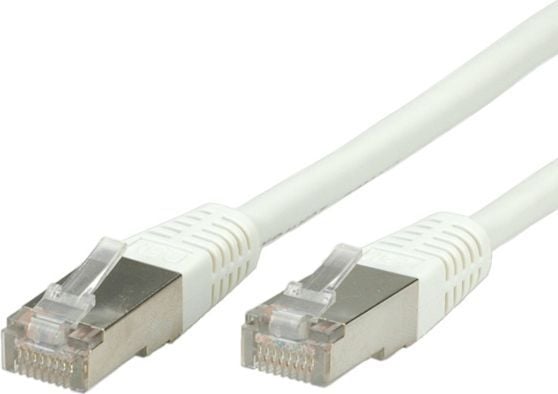 VALUE S/FTP (PiMF) Patch Cord, Cat.6, white 0.5 m, Hvit