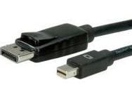Value 11.99.5637, 5 m, DisplayPort, Mini DisplayPort, Hankjønn, Hankjønn, Sort