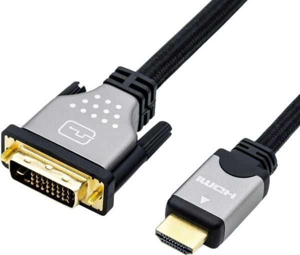 ROLINE 11.04.5876, 1,5 m, HDMI Type A (Standard), DVI-D, Hankjønn, Hankjønn, Rett