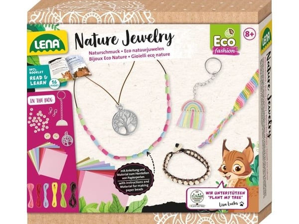 Lena Eco Nature Jewelry, Kit för tillverkning av smycken för barn, 8 År, Multifärg