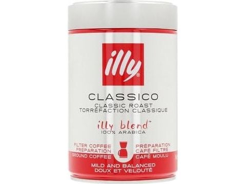 illy Classico Filter Coffee Tilberedning malt kaffe 250 g
