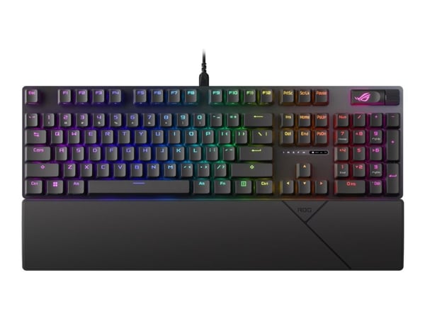 ASUS ROG Strix Scope II NX - Tastatur - 100% - full størrelse - bakgrunnsbelyst - tastekontakt: ROG NX Snow - sort