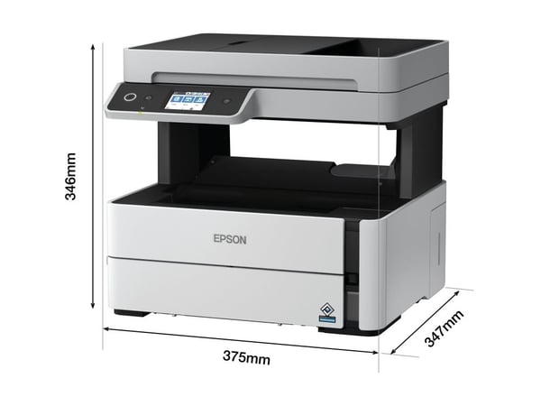 Epson EcoTank ET-M3170 - Multifunksjonsskriver - S/H - ink-jet - A4/Legal (medie) - opp til 20 spm (trykking) - 250 ark - 33.6 kbps - USB, LAN, Wi-Fi