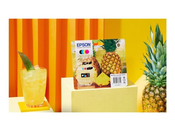 Epson 604XL Multipack - 4 pakkausta - XL - musta, keltainen, syaani, magenta - alkuperäinen - läpipainopakkaus - mustekasetti - EPL 4200; Stylus Ph...