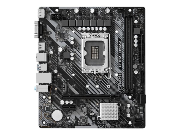 ASRock H610M-HDV/M.2 - 2.0 - hovedkort - micro ATX - LGA1700-sokkel - H610 Chipset - USB 3.2 Gen 1 - Gigabit LAN - innbygd grafikk (CPU kreves) - H...