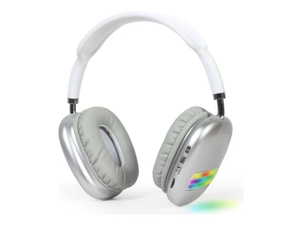 GMB Audio BHP-LED-02-MX - Hodetelefoner med mikrofon - full størrelse - Bluetooth - trådløs, kablet - 3,5 mm jakk