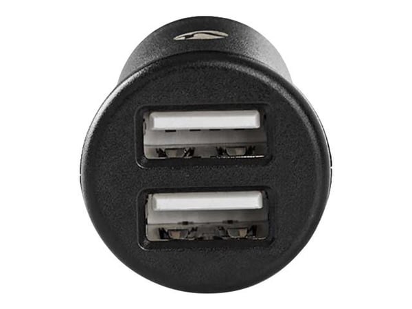 Nedis - Bilstrømadapter - 4.8 A - 2 utgangskontakter (USB) - svart
