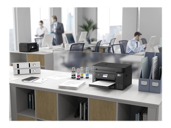 Epson EcoTank ET-3850 - Multifunksjonsskriver - farge - ink-jet - A4/Legal (medie) - opp til 15.5 spm (trykking) - 250 ark - LAN, Wi-Fi