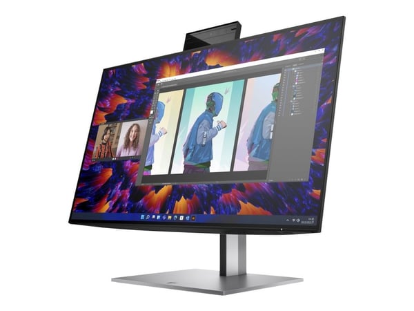 HP Z24m G3 - LED-skjerm - 23.8" - 2560 x 1440 QHD @ 90 Hz - IPS - 400 cd/m² - 1000:1 - 5 ms - HDMI, DisplayPort, USB-C - høyttalere - svart, sølv -...