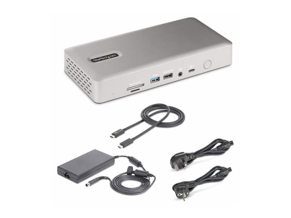 Startech Thunderbolt 4 Multi-Display Docking Station, Quad/Triple/Dual Monitor Dock, 2x HDMI/2x DisplayPort, 7x USB Hub, 2.5 Gigabit Ethernet, 98W ...