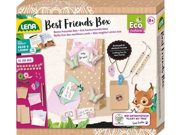 Lena Eco Best Friends Box, Håndverkssett for barn, 8 år, Flerfarget