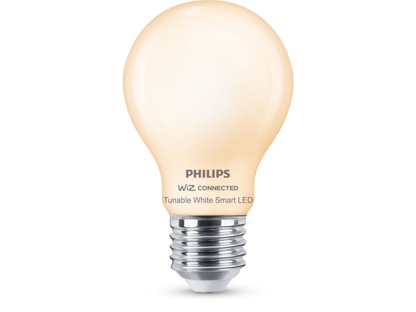 Philips Huurteinen lasikupuinen lamppu 7 W (vastaa 60 W) A60 E27, Älylamppu, Valkoinen, E27, Valkoinen, 2700 K, 2700 K
