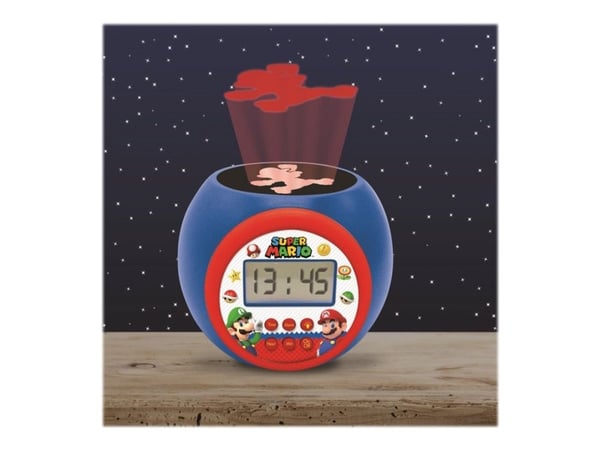 Super Mario Projector väckarklocka med timer