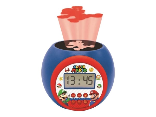 Super Mario Projector väckarklocka med timer