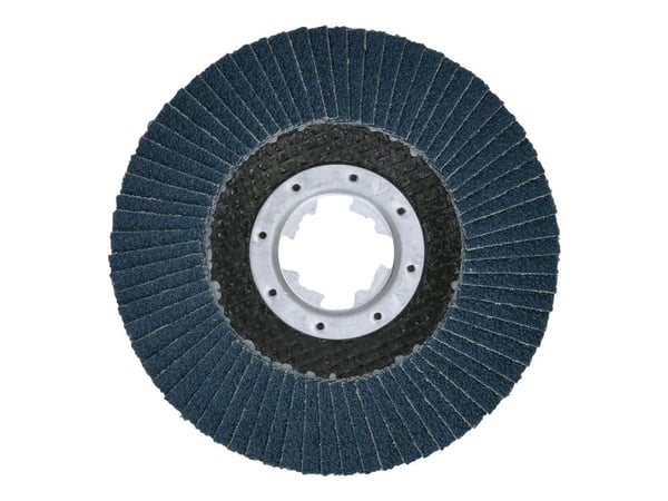 Bosch Best for Metal X571 - Klaffplate - for rustfritt stål, mild steel - 115 mm - X-LOCK - M14 - rund - grovkorn: 120