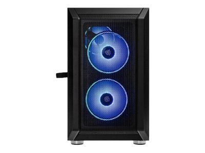 Kolink Citadel Mesh RGB - Tower - micro ATX - sidepanel med vindu (herdet glass) - ingen strømforsyning (ATX) - svart - USB/lyd