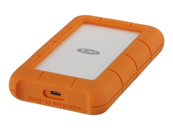 LaCie Rugged USB-C - Harddisk - 1 TB - ekstern (bærbar) - USB 3.1 Gen 1 (USB-C kontakt)
