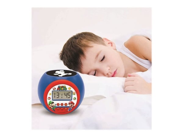 Super Mario Projector väckarklocka med timer