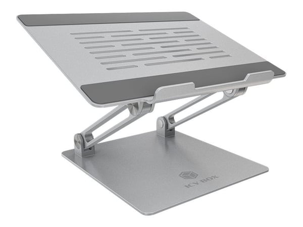 ICY BOX IB-NH300 - Ställ för bärbar dator - upp till 17" - silver