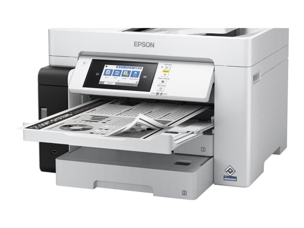 Epson EcoTank Pro M15180 - Multifunksjonsskriver - S/H - ink-jet - påfyllbar - A3 (medie) - opp til 25 spm (trykking) - 550 ark - USB 2.0, LAN, Wi-...