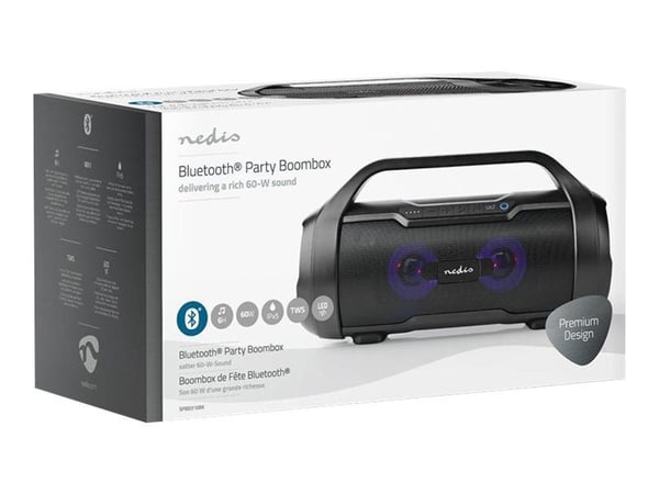 Nedis Party SPBB310BK - Boomboks - 18 watt - svart