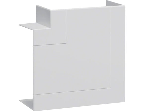 Hager BR651305H9016, Kabelränna F-typ, Akrylnitrilbutadienstyren (ABS), Polykarbonat, Vit