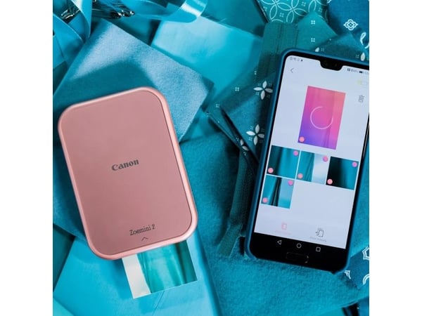 Canon Zoemini 2, ZINK (inget bläck), 313 x 500 DPI, 2" x 3" (5x7.6 cm), Kantfri utskrift, Bluetooth, Direktutskrift