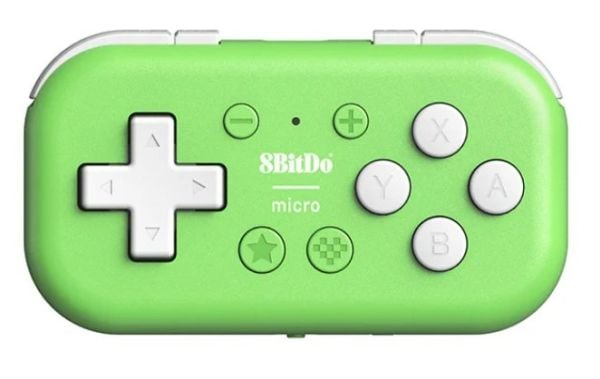8Bitdo Micro, Gamepad, Android, Nintendo Switch, PC, iOS, D-pute, Trådløs, USB, USB Type-C